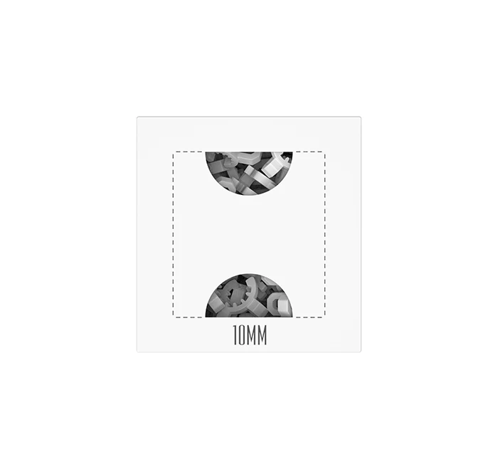 10MM C CLIP ADAPTER WHITE - 200 COUNT DISPLAY - Image 3