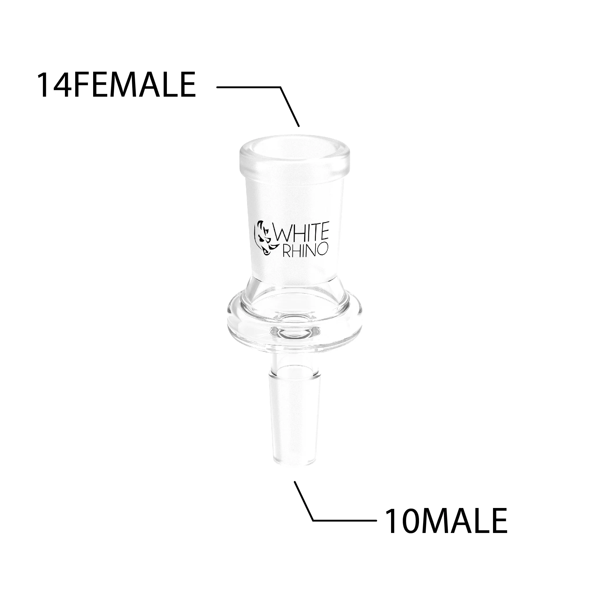 10MM MALE TO 14MM FEMALE GLASS CONVERTER - 10 COUNT JAR - Image 3