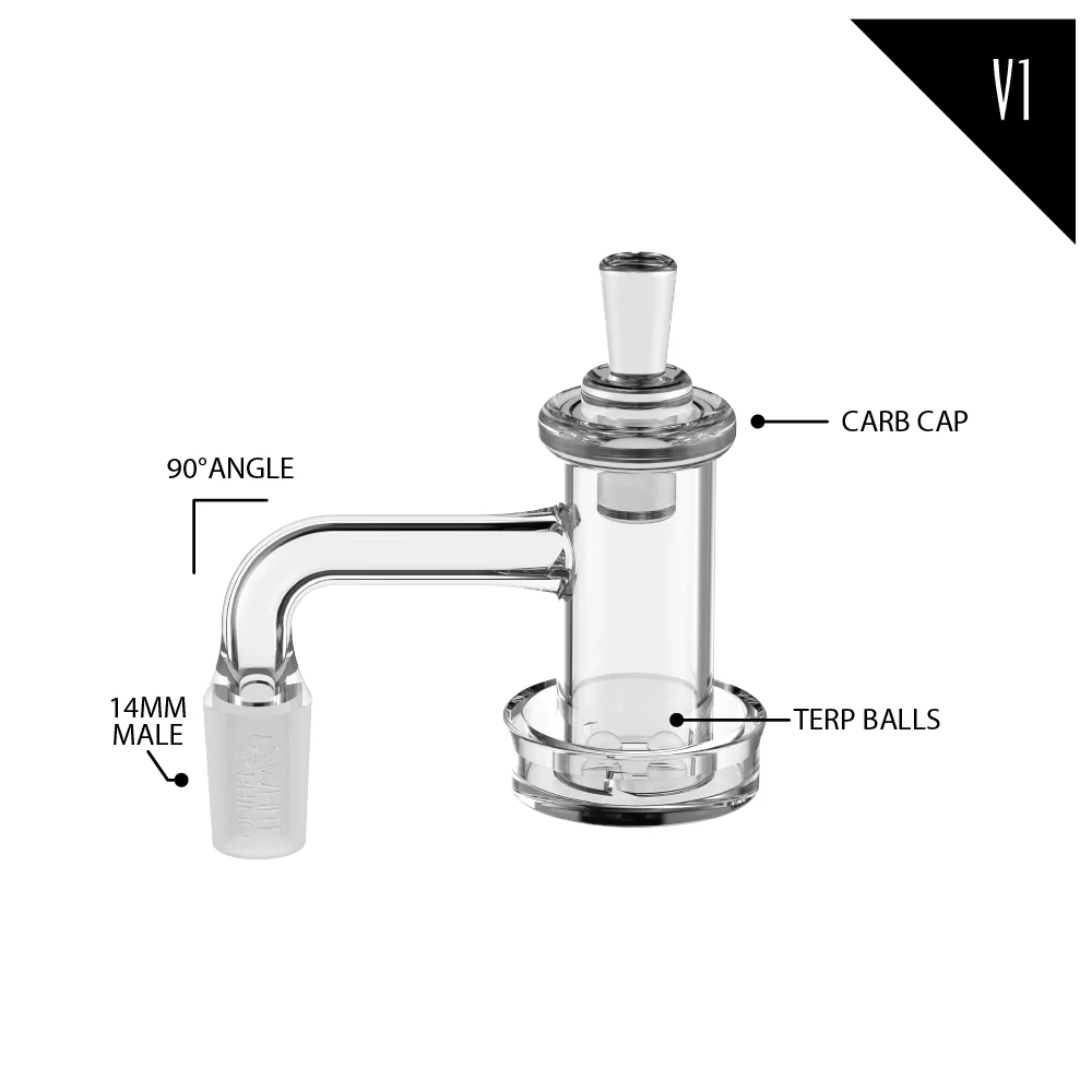 14MM 90° MALE QUARTZ BANGER KIT V1 - 4 COUNT DISPLAY - Image 9
