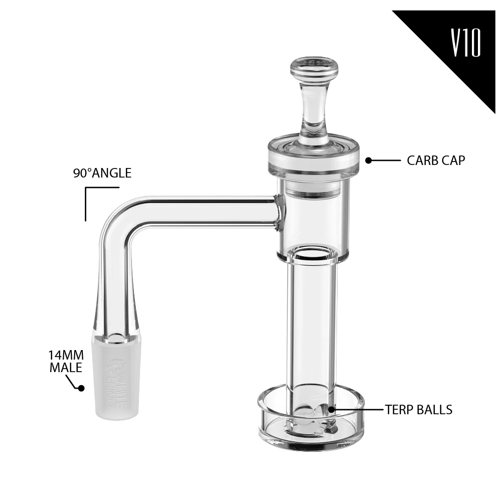 14MM 90° MALE QUARTZ BANGER KIT V10 - 4 COUNT DISPLAY - Image 9