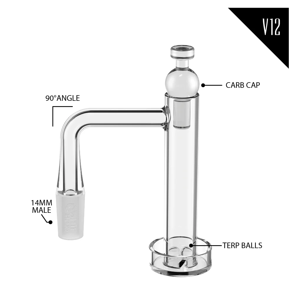 14MM 90° MALE QUARTZ BANGER KIT V12 - 4 COUNT DISPLAY - Image 9