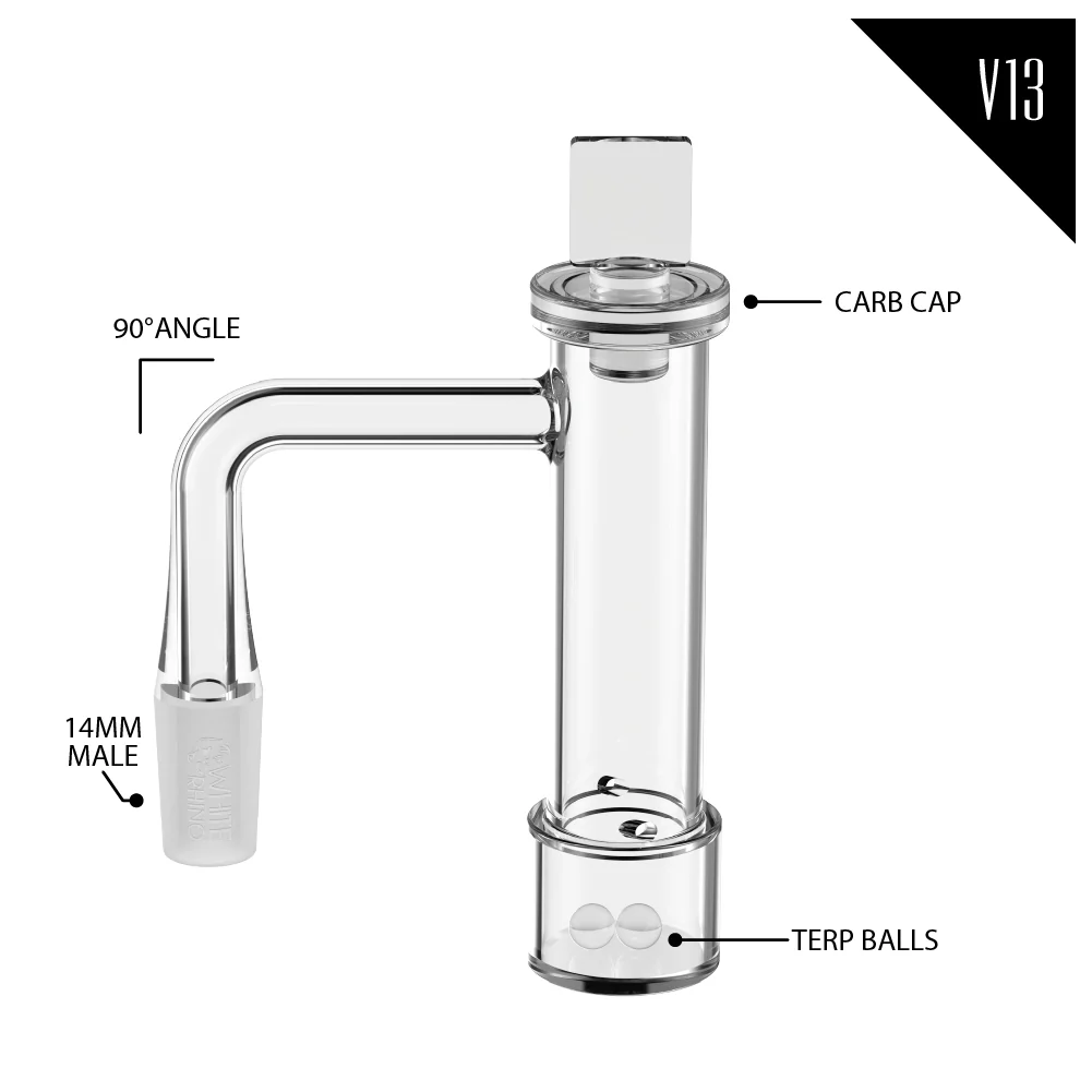 14MM 90° MALE QUARTZ BANGER KIT V13 - 4 COUNT DISPLAY - Image 9