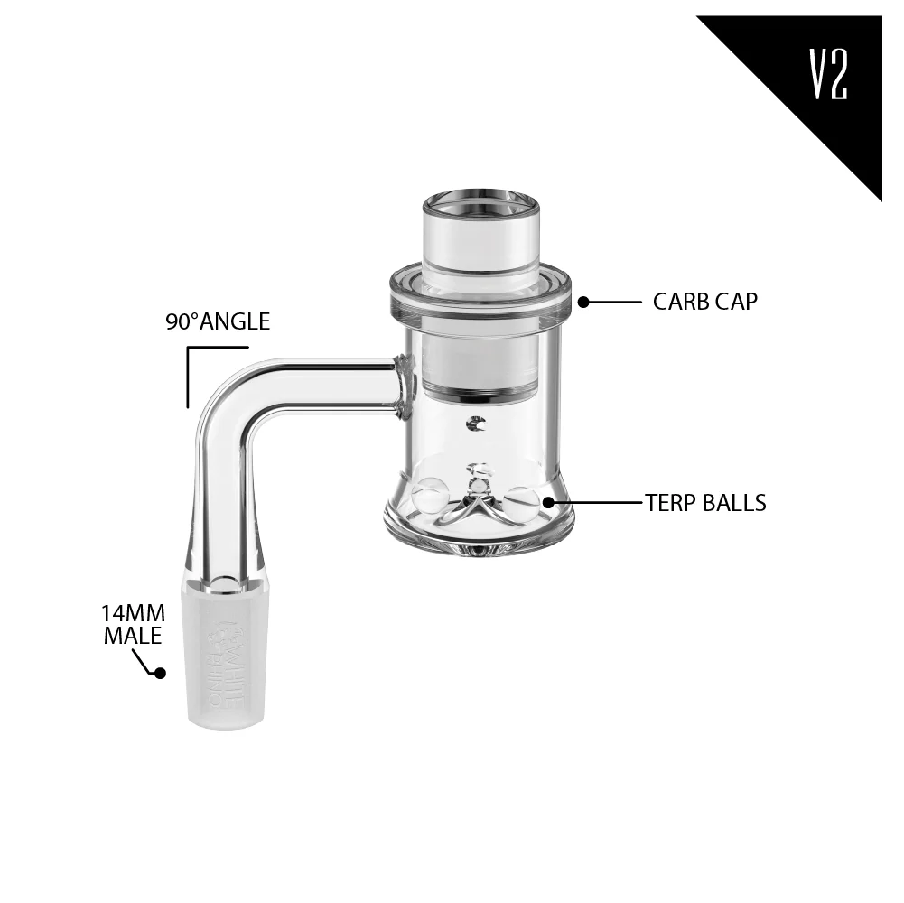 14MM 90° MALE QUARTZ BANGER KIT V2 - 4 COUNT DISPLAY - Image 9