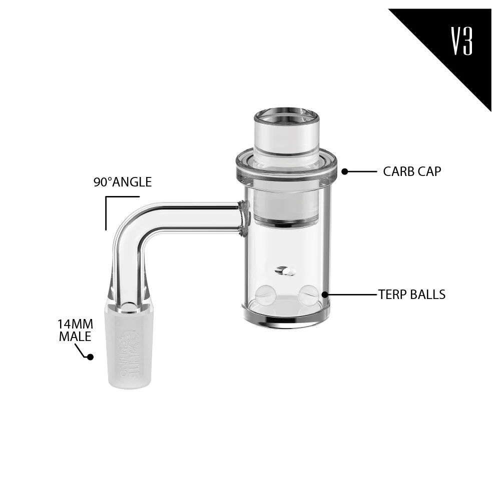 14MM 90° MALE QUARTZ BANGER KIT V3 - 4 COUNT DISPLAY - Image 9
