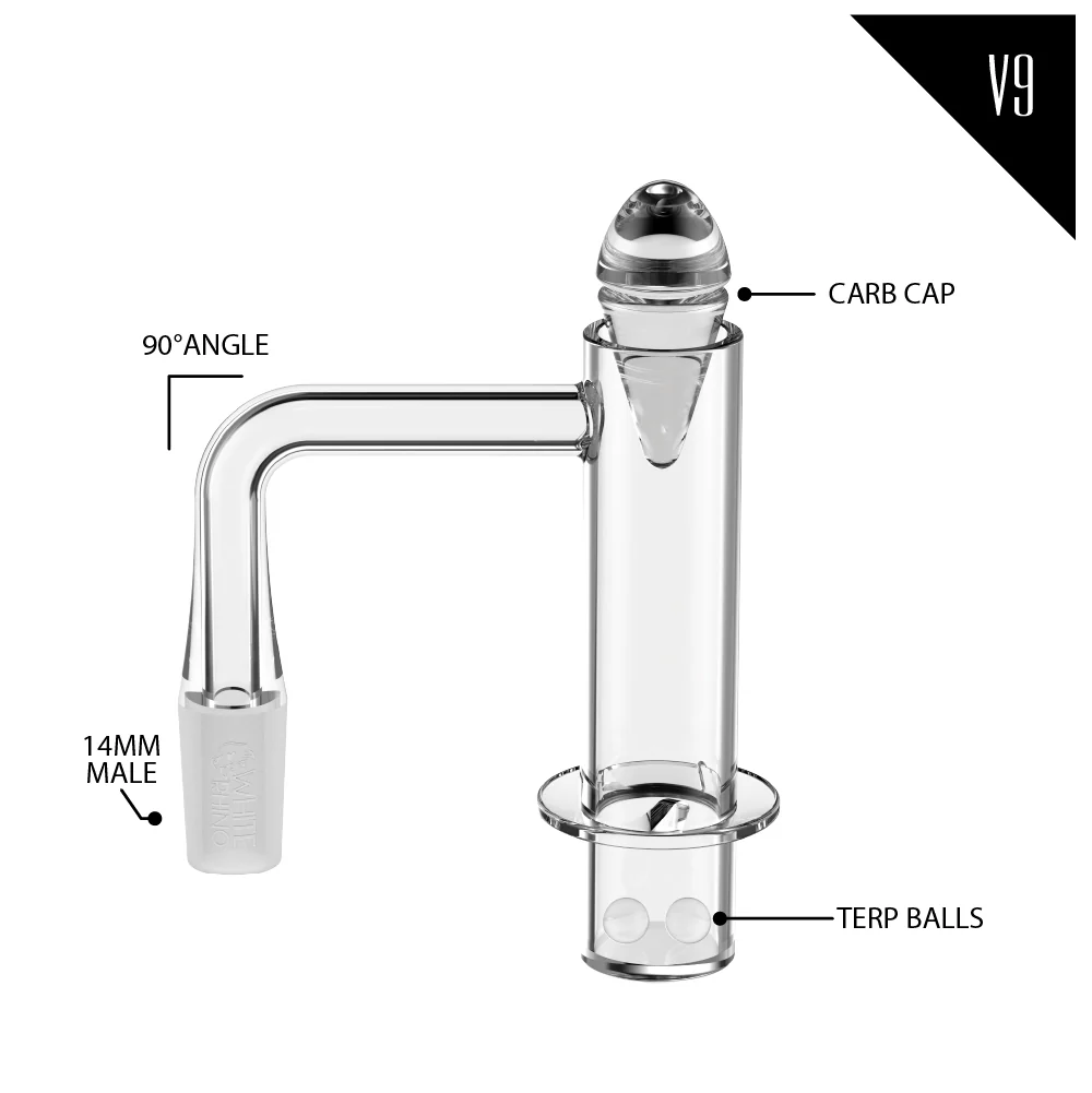 14MM 90° MALE QUARTZ BANGER KIT V9 - 4 COUNT DISPLAY - Image 9