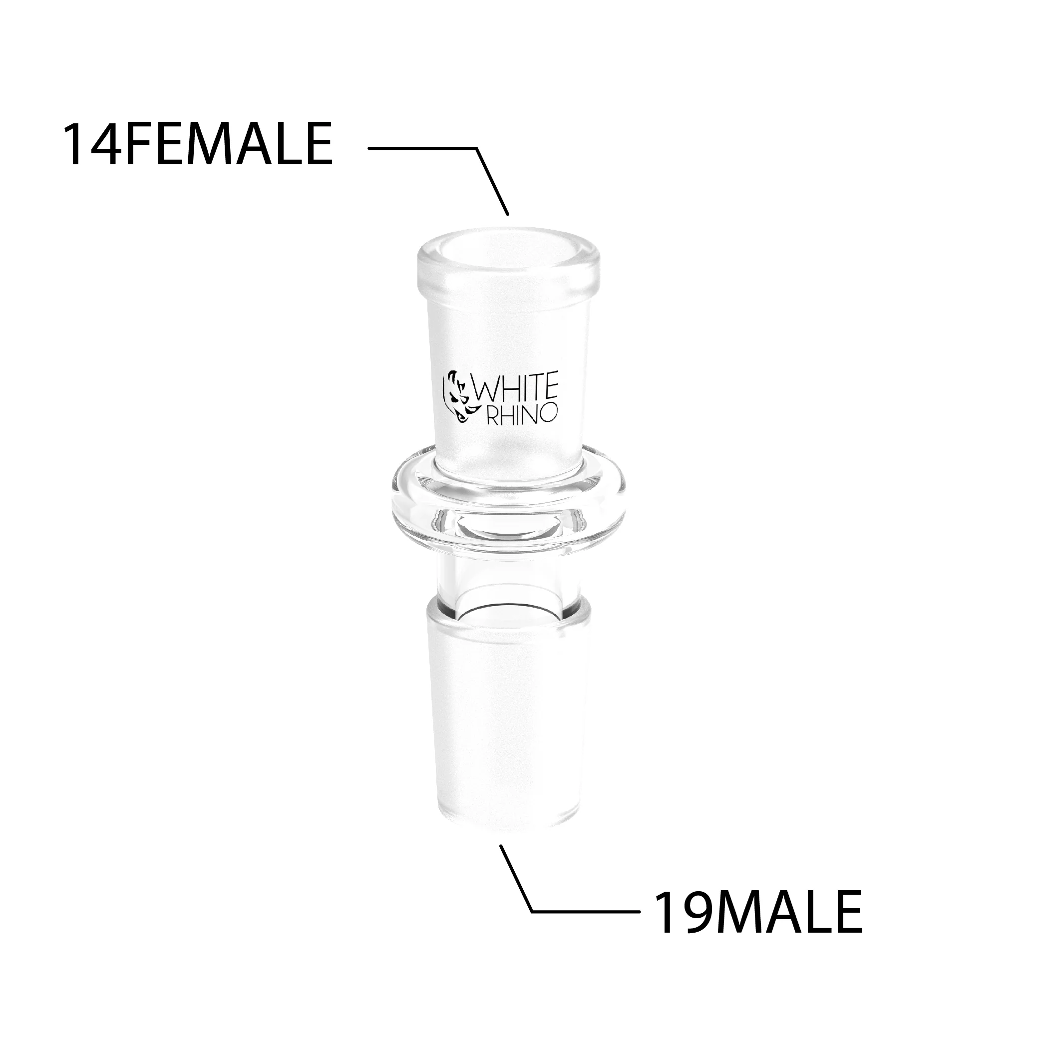 14MM FEMALE TO 19MM MALE CONVERTER - 10 COUNT JAR - Image 3