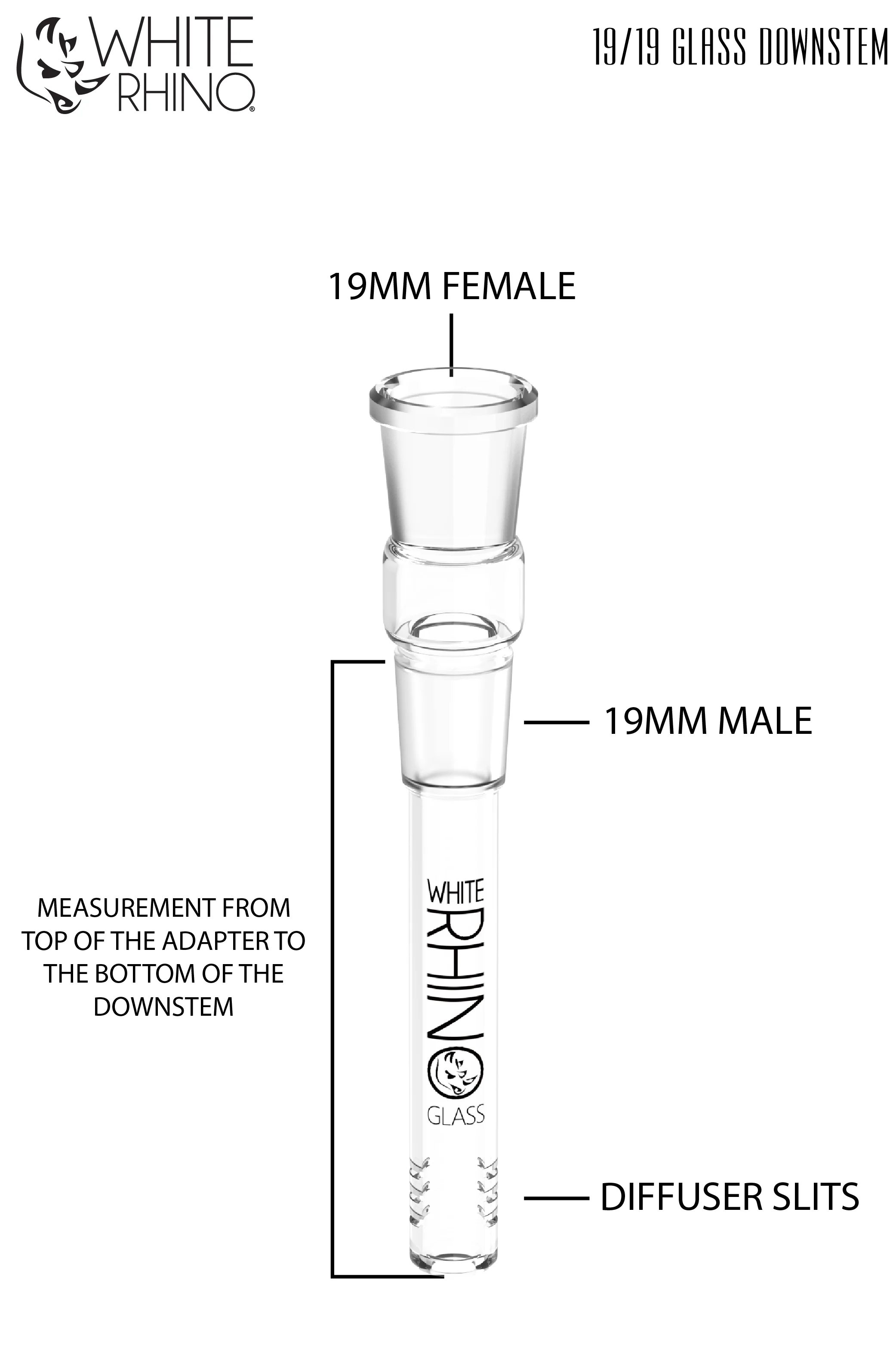 19/19 GLASS ON GLASS DOWNSTEM - 49 COUNT DISPLAY - Image 4