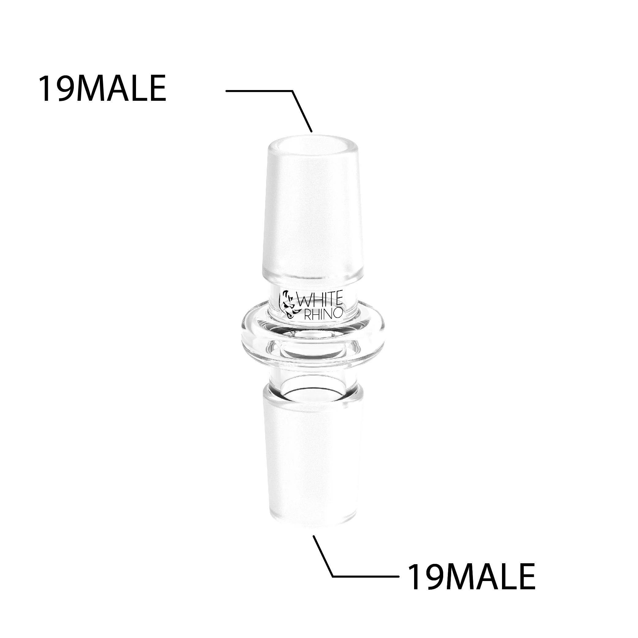 19MM MALE TO 19MM MALE CONVERTER - 10 COUNT JAR - Image 3