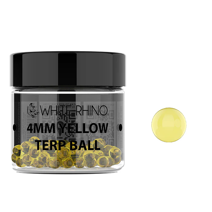 4MM YELLOW TERP BALL - 50 COUNT JAR