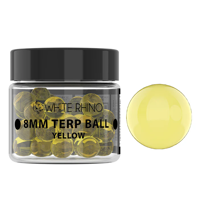8MM YELLOW TERP BALL - 50 COUNT JAR