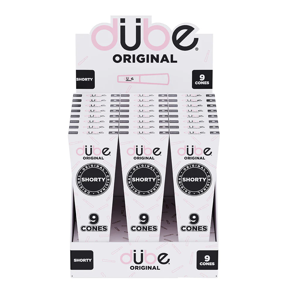 DUBE ORIGINAL PINK CONES SHORTY - 9 CONES - 24 COUNT DISPLAY - Image 3