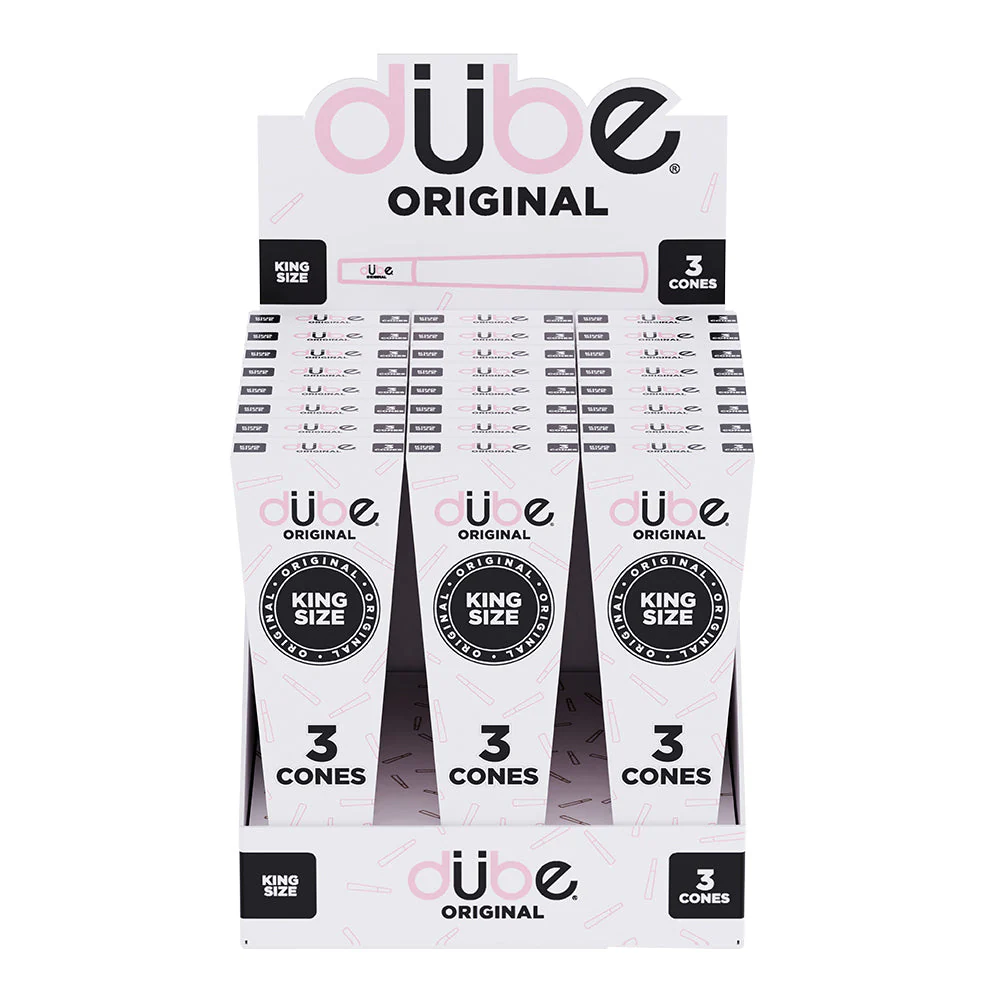 DUBE ORIGINAL PINK KING CONES - 3 CONES - 24 COUNT DISPLAY - Image 3
