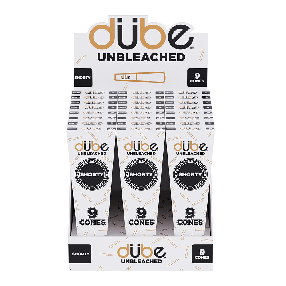 DUBE UNBLEACHED CONES SHORTY - 9 CONES - 24 COUNT DISPLAY - Image 3