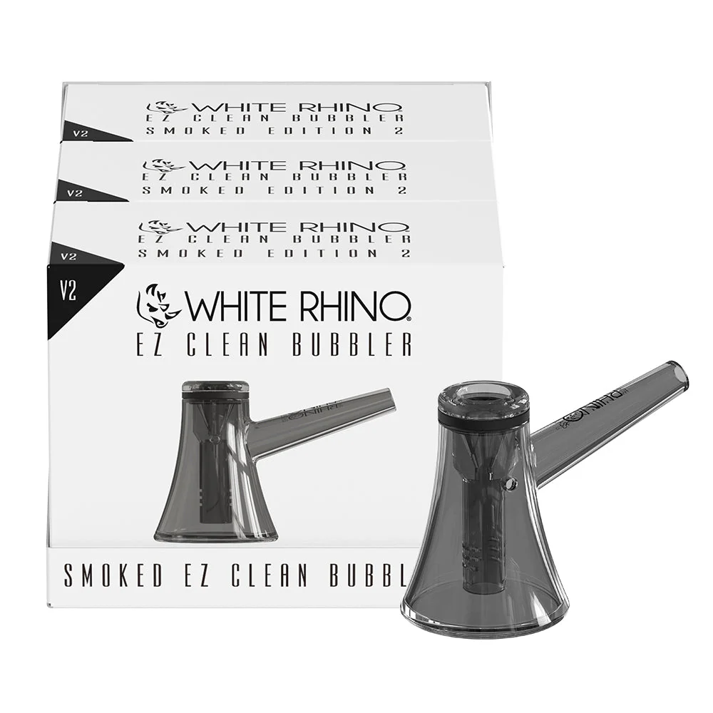 EZ CLEAN BUBBLERS SMOKED V2 - 3 COUNT DISPLAY
