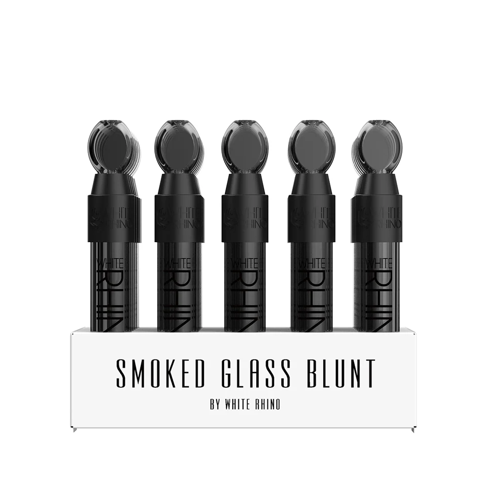 GLASS BLUNT SLIDER SMOKED - 25 COUNT DISPLAY - Image 3