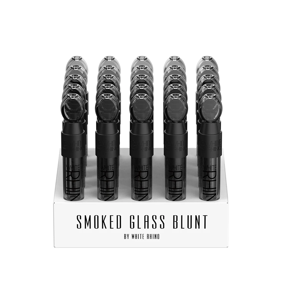 GLASS BLUNT SLIDER SMOKED - 25 COUNT DISPLAY - Image 5