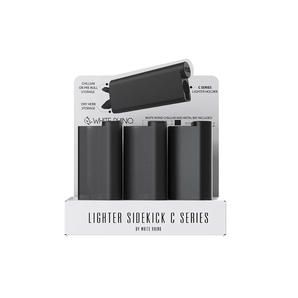 LIGHTER SIDEKICK C SERIES SOLID BLACK - 12 COUNT DISPLAY - Image 3