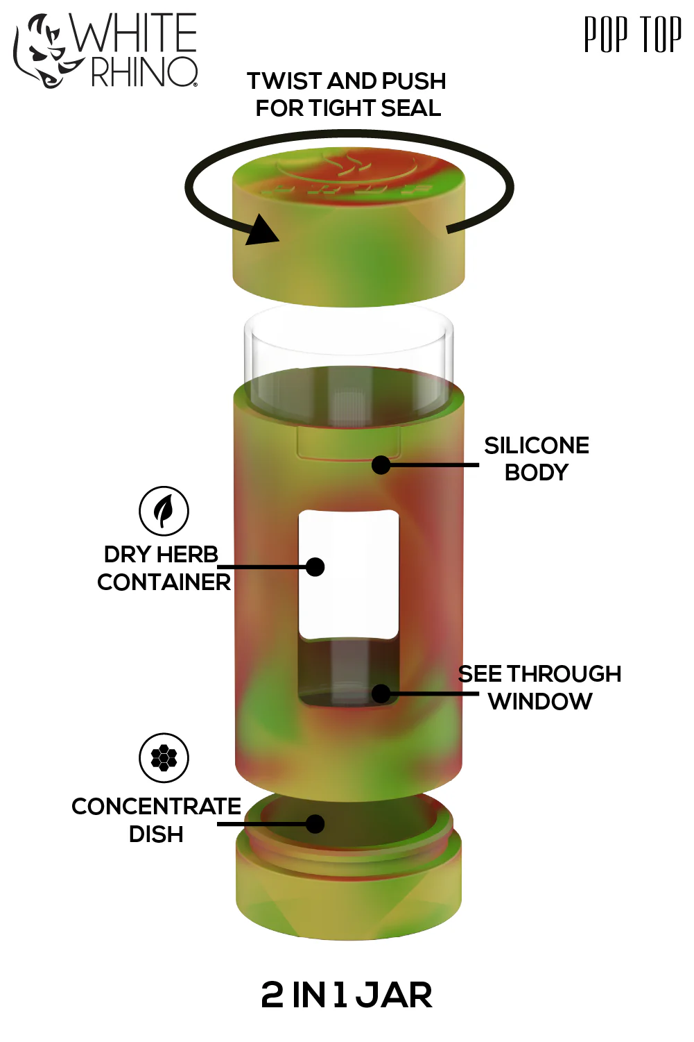 PRUF 2-1 JAR RASTA - 4 COUNT DISPLAY - Image 6