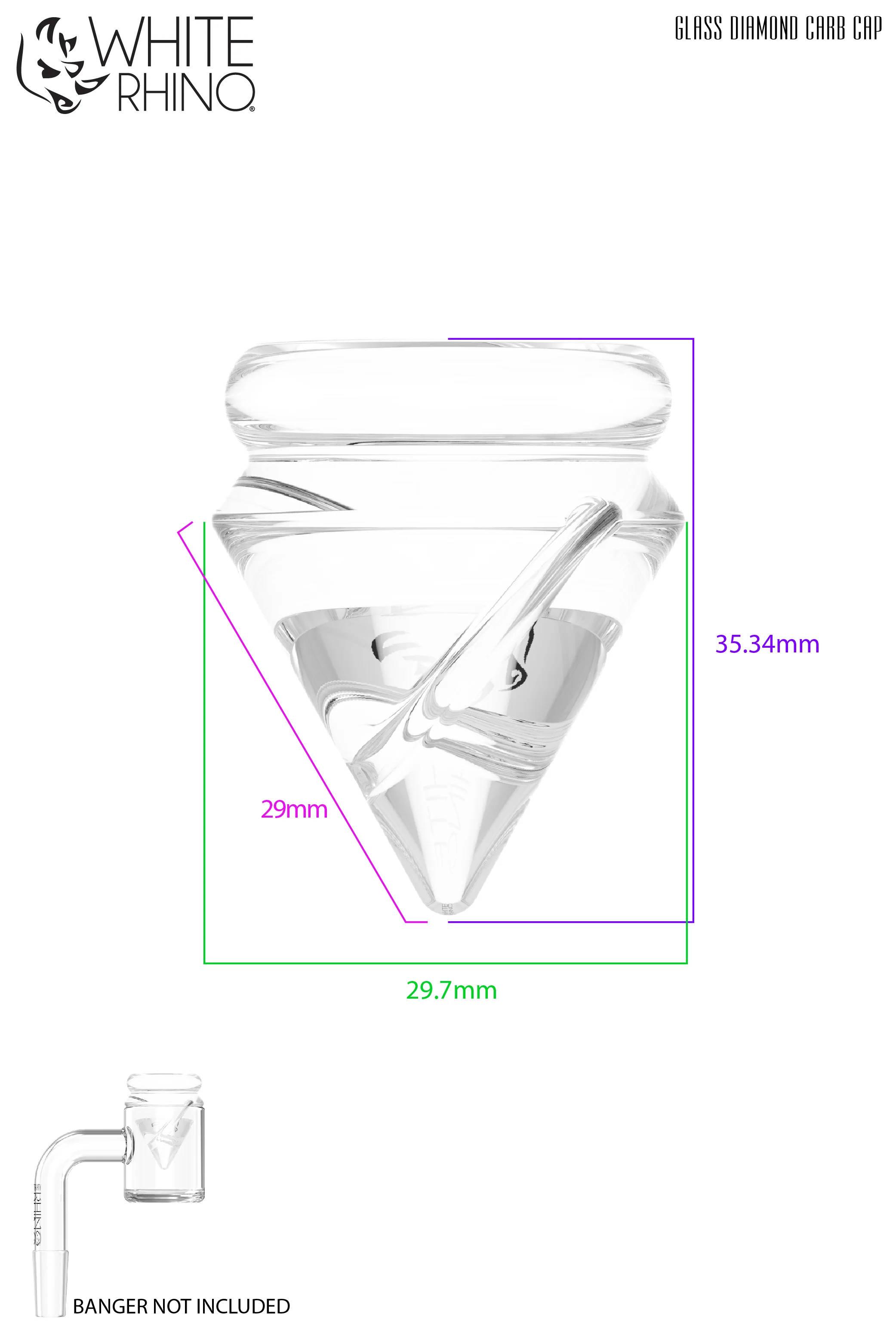 SPINNER GLASS DIAMOND CARB CAP - 15 COUNT JAR - Image 11