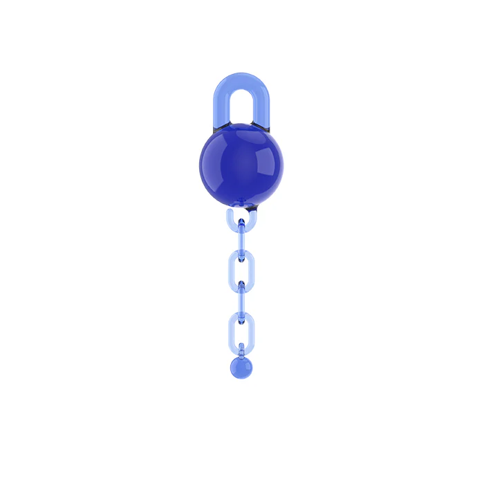 TERP SLURPER 1 PIECE BALL AND CHAIN BLUE - 6 COUNT DISPLAY - Image 7