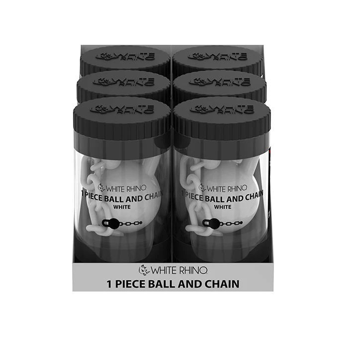 TERP SLURPER 1 PIECE BALL AND CHAIN WHITE - 6 COUNT DISPLAY - Image 3