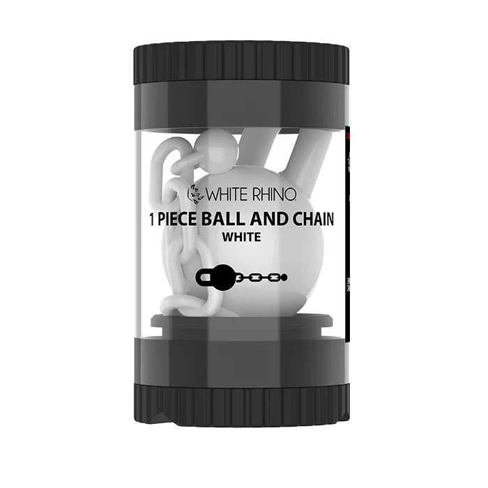 TERP SLURPER 1 PIECE BALL AND CHAIN WHITE - 6 COUNT DISPLAY - Image 4