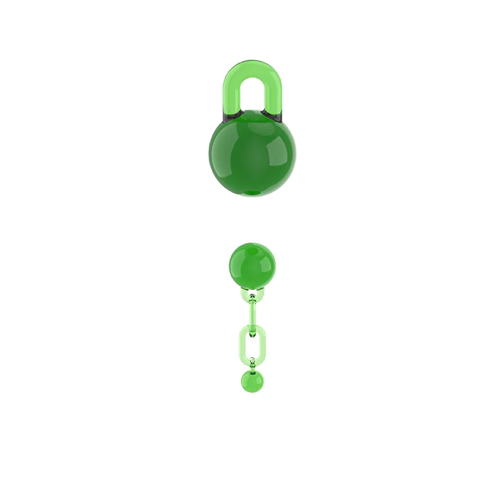 TERP SLURPER 2 PIECE BALL AND CHAIN GREEN - 6 COUNT DISPLAY - Image 7