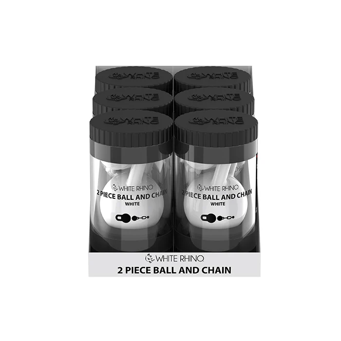 TERP SLURPER 2 PIECE BALL AND CHAIN WHITE - 6 COUNT DISPLAY - Image 3