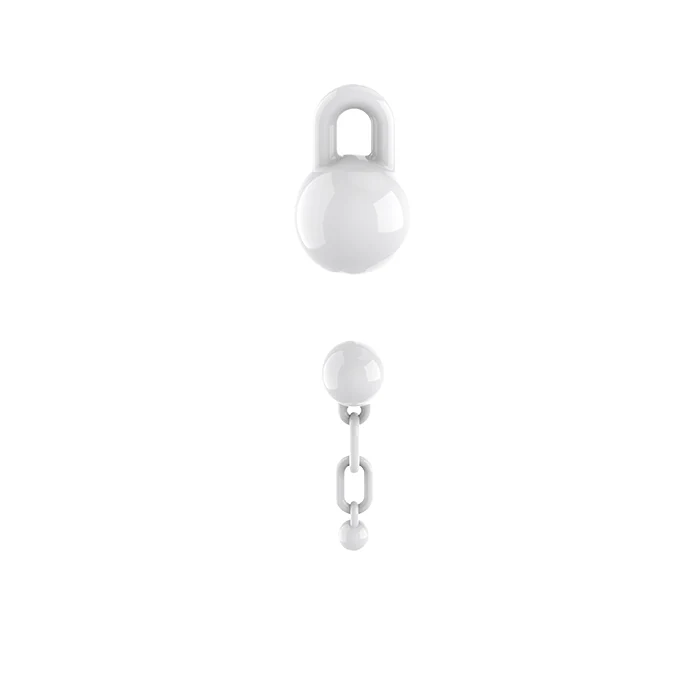 TERP SLURPER 2 PIECE BALL AND CHAIN WHITE - 6 COUNT DISPLAY - Image 7
