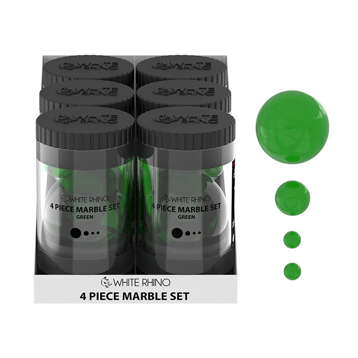 TERP SLURPER 4 PIECE MARBLE SET GREEN - 6 COUNT DISPLAY