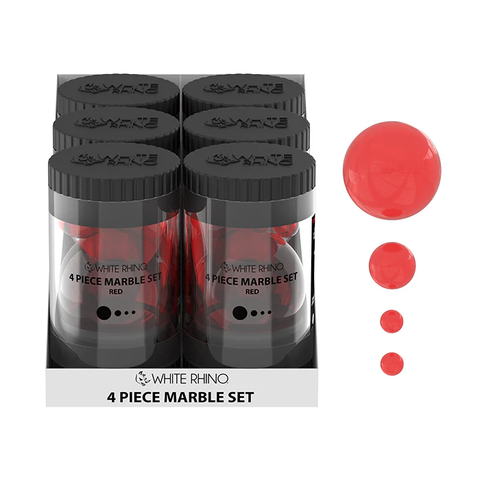 TERP SLURPER 4 PIECE MARBLE SET RED- 6 COUNT DISPLAY