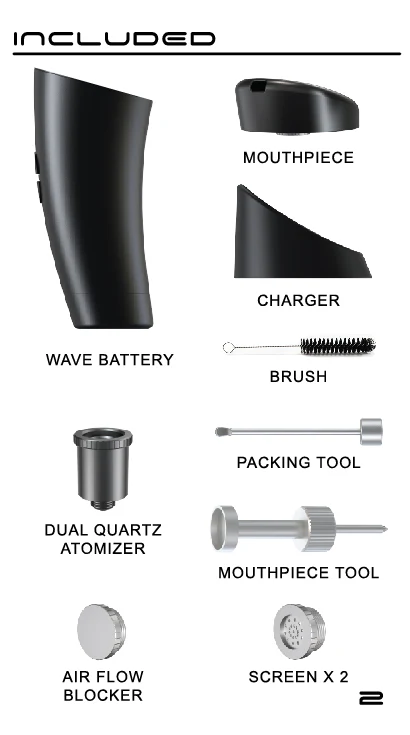 WAVE STARTER KIT BLACK (STAINLESS HERB BOWL) - Image 7