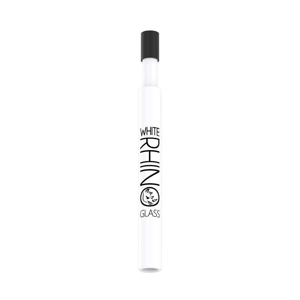 WHITE CERAMIC V2 DAB STRAW WITH SILICONE CAP - 25 COUNT DISPLAY - Image 3