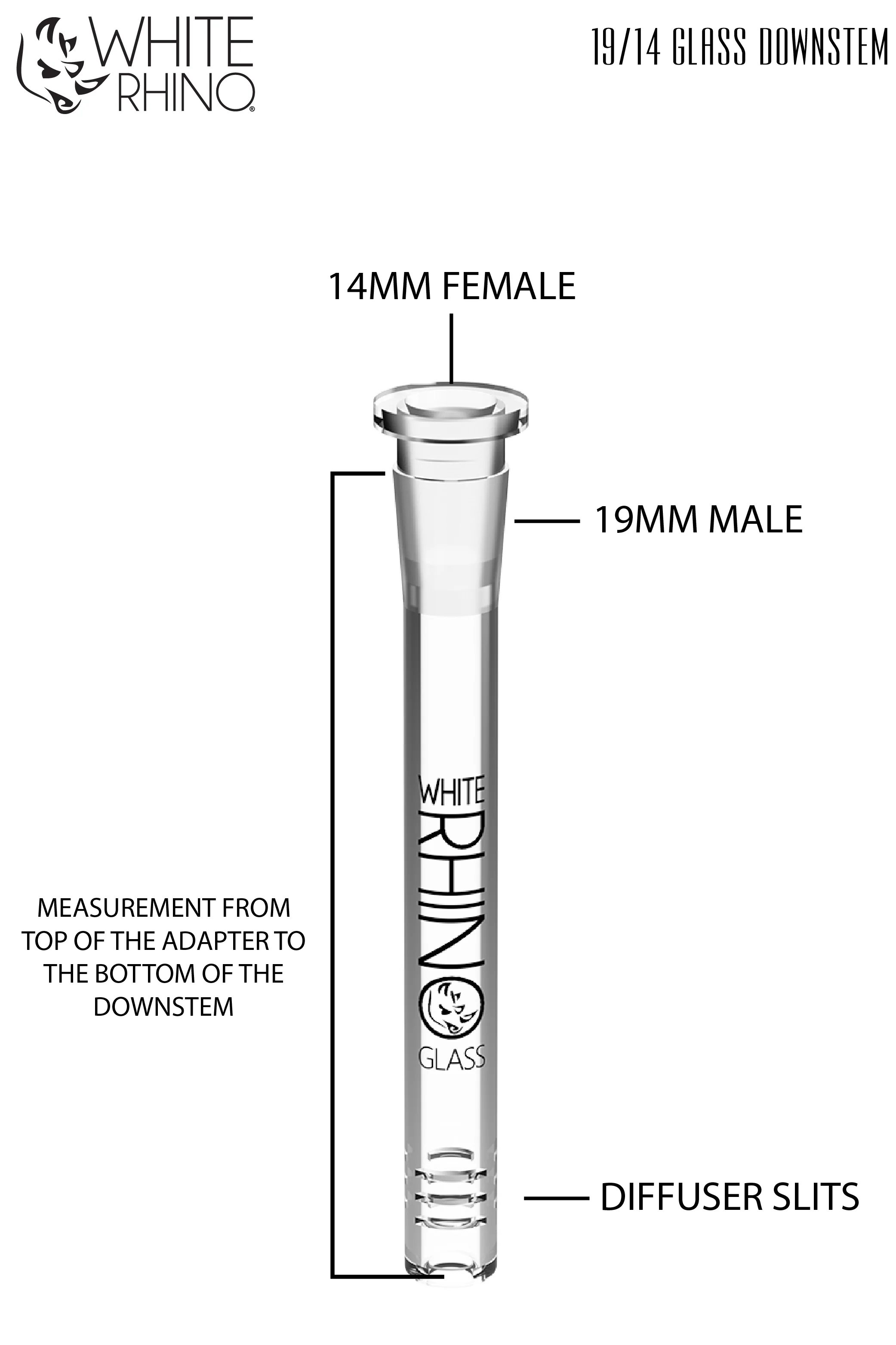 19/14 GLASS ON GLASS DOWNSTEM - 49 COUNT DISPLAY - Image 3