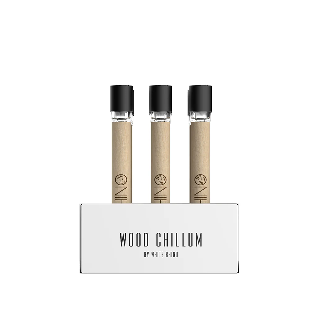WOOD CHILLUM WITH SILICONE CAP - 12 COUNT DISPLAY - Image 3