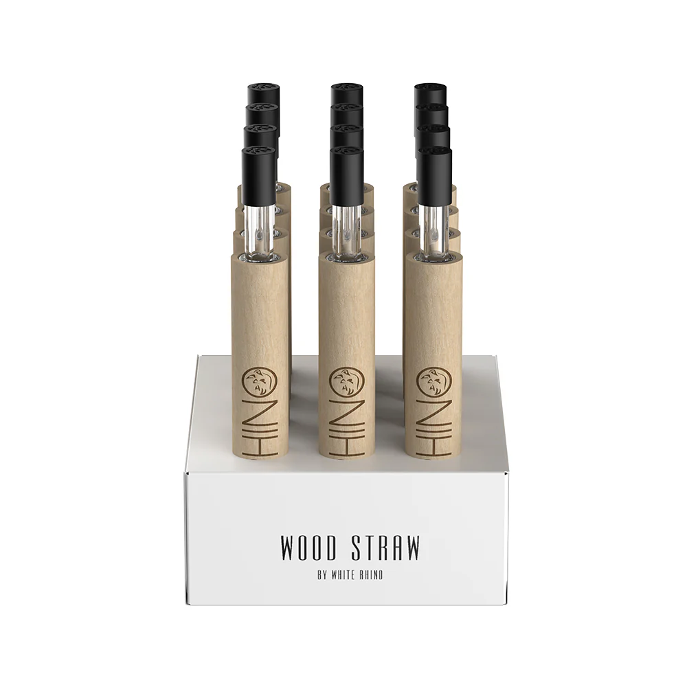 WOOD DAB STRAW WITH SILICONE CAP - 12 COUNT DISPLAY - Image 3